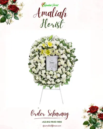 Krans Bunga Duka Cita di Sukabumi